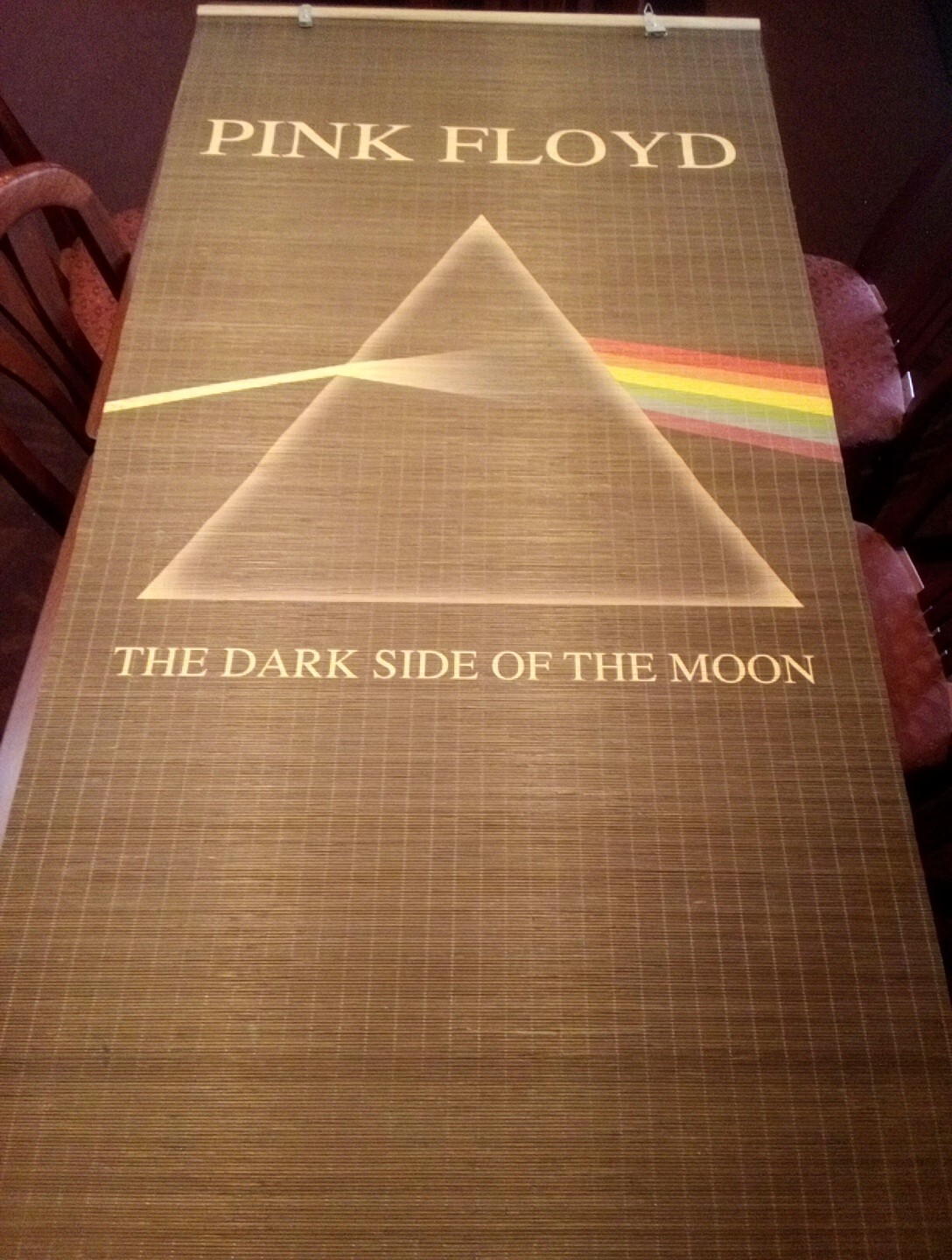 Super Rare Vintage - Pink Floyd - Dark Side Of The Moon - Bamboo - Wall Hanger Super Rare Vintage - Pink Floyd - Dark Side Of The Moon - Bamboo - Wall Hanger