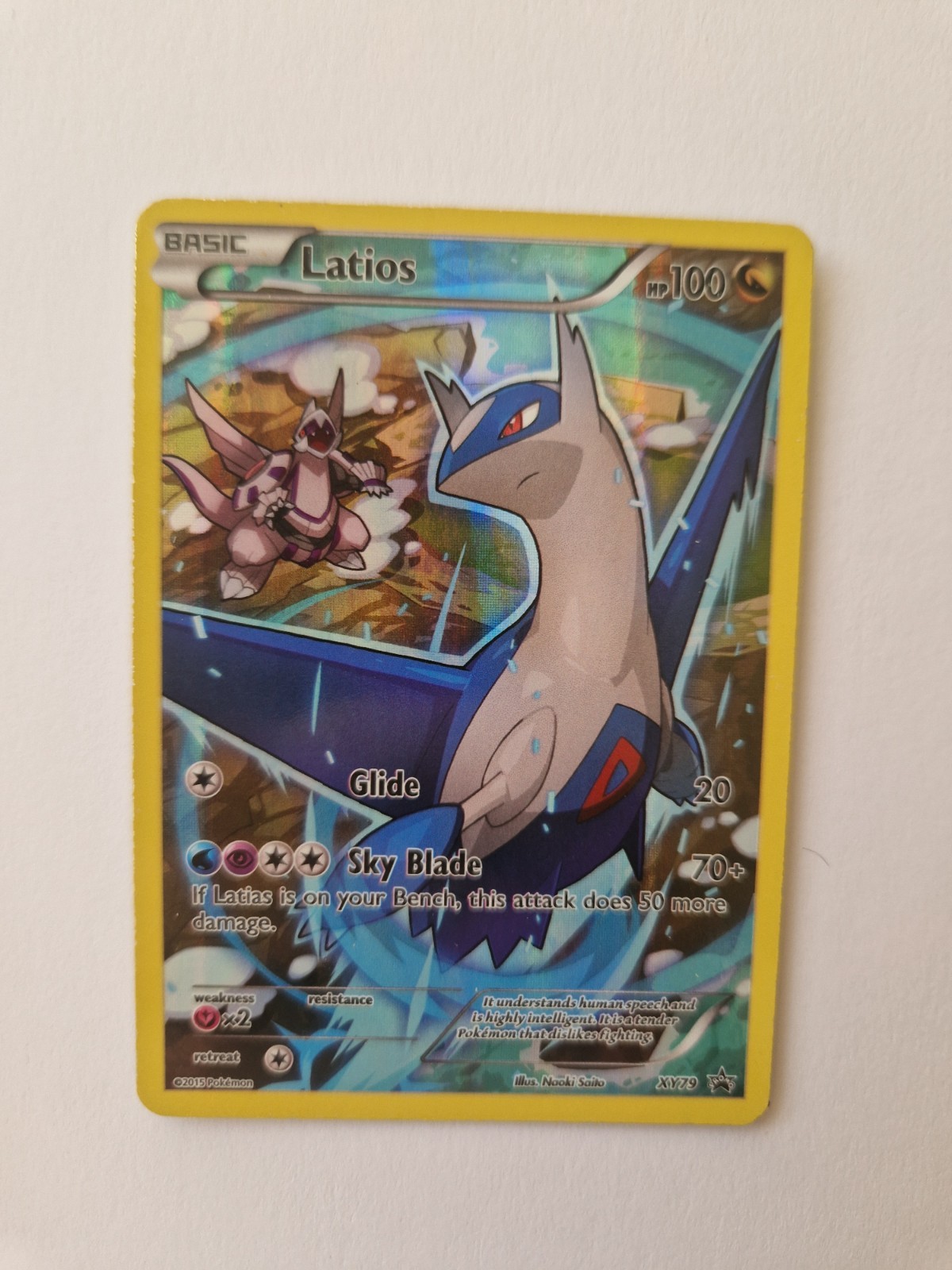 Pokemon Latios XY79 Promo Full Art Holo Card MP Pokemon Latios XY79 Promo Full Art Holo Card MP