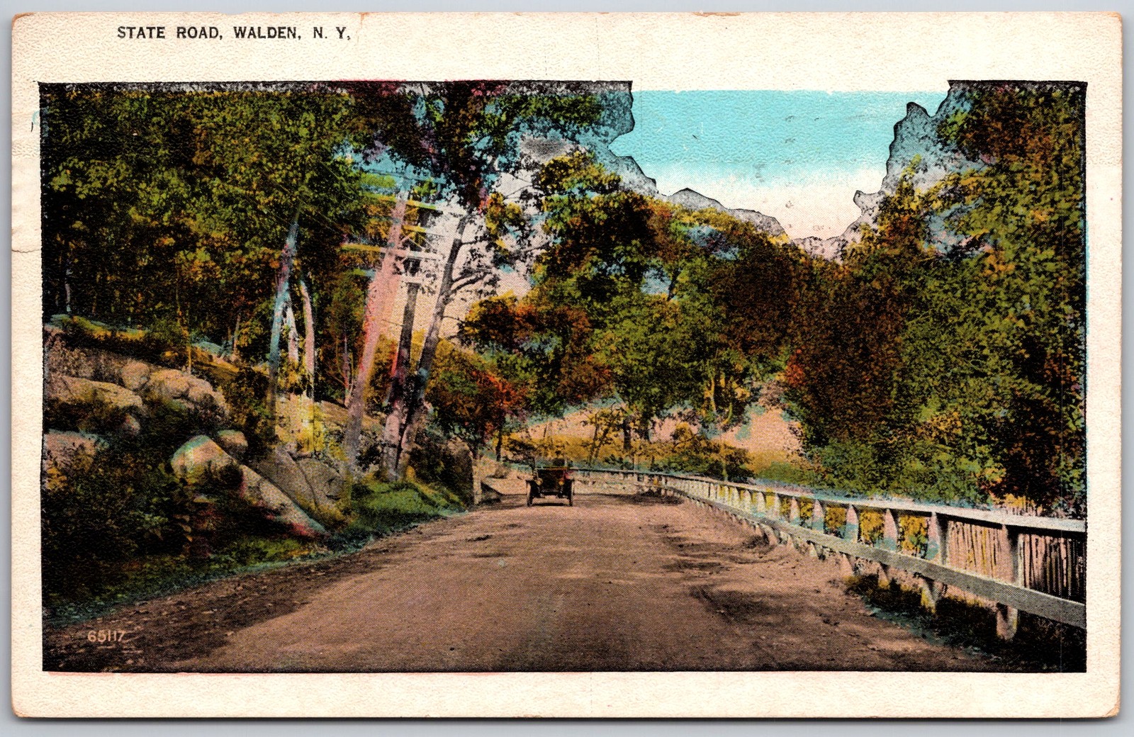 Vintage Postcard State Road Walden New York Scenic View 1948 Vintage Postcard State Road Walden New York Scenic View 1948
