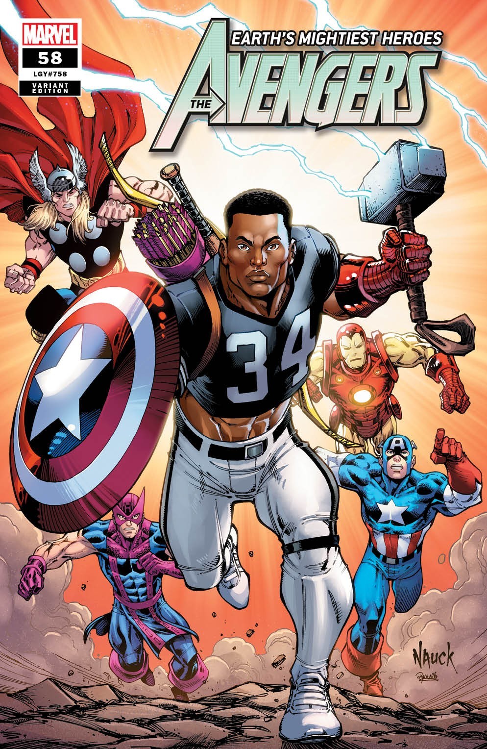 Avengers #58 Bo Jackson Variant Avengers #58 Bo Jackson Variant