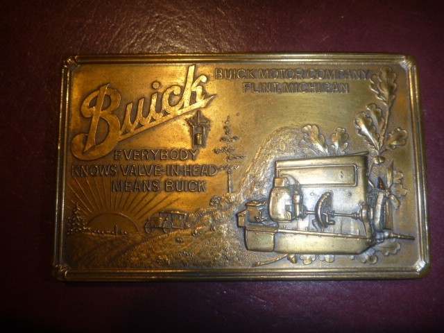 1920s Rare Bronze Buick Flint Michigan Commemorative Paperweight 1920s Rare Bronze Buick Flint Michigan Commemorative Paperweight