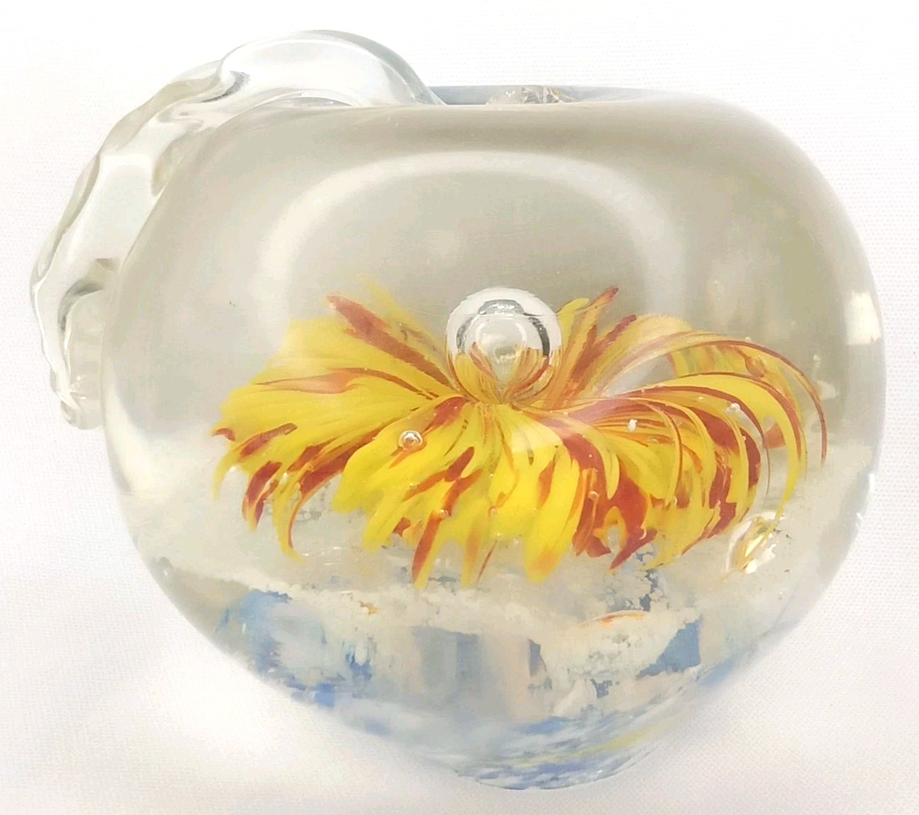 Vintage 1960s Glow In The Dark Aquarium Paperweight Vintage 1960s Glow In The Dark Aquarium Paperweight