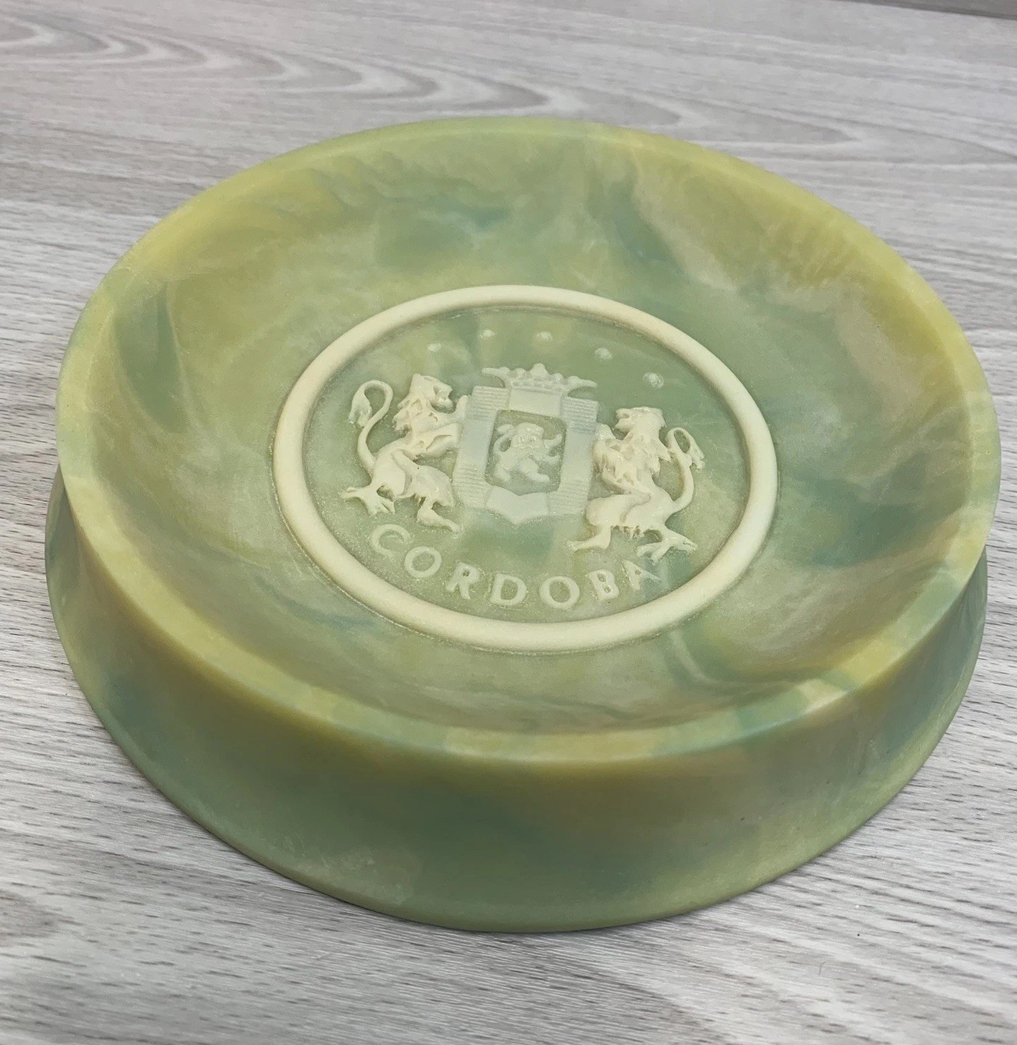 Vintage 1970’s Chrysler Cordoba Incolay Stone Decorative Trinket Dish / Ashtray Vintage 1970’s Chrysler Cordoba Incolay Stone Decorative Trinket Dish / Ashtray