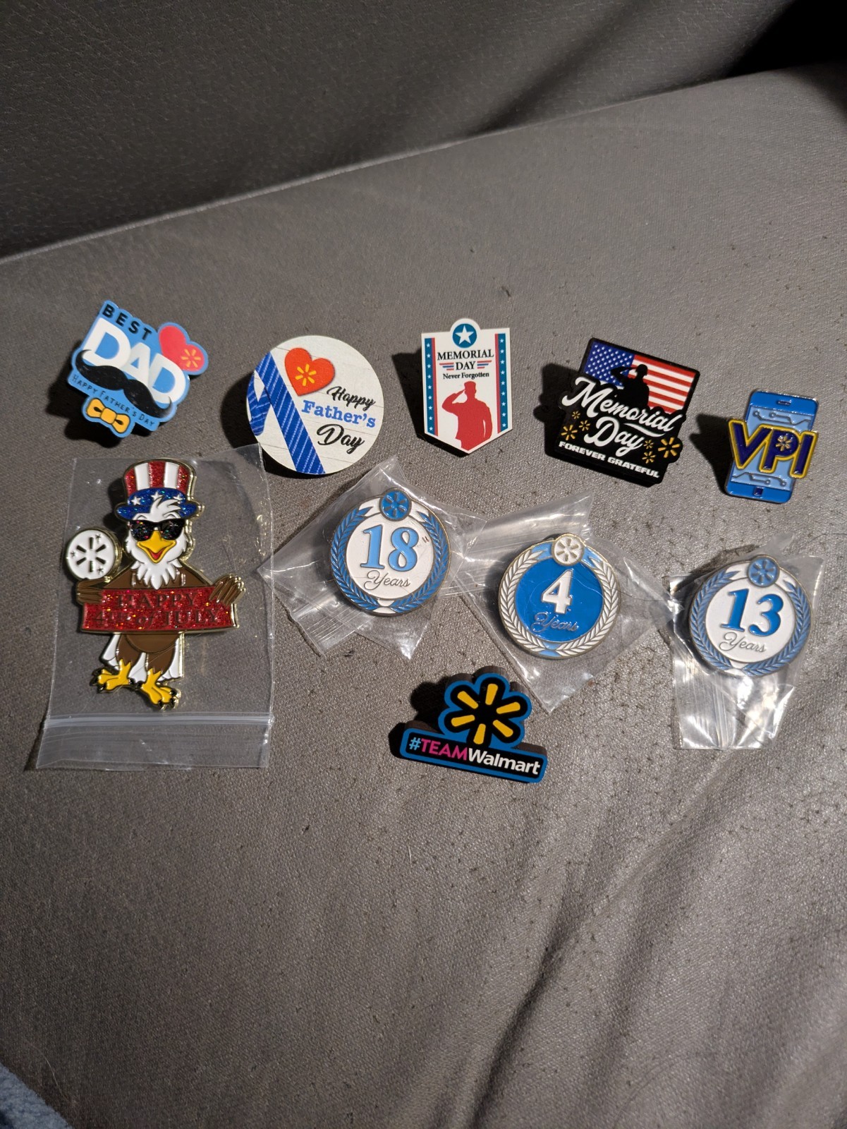 10 Assorted Walmart Employee Associate Lapel Pin Lot New 10 Assorted Walmart Employee Associate Lapel Pin Lot New