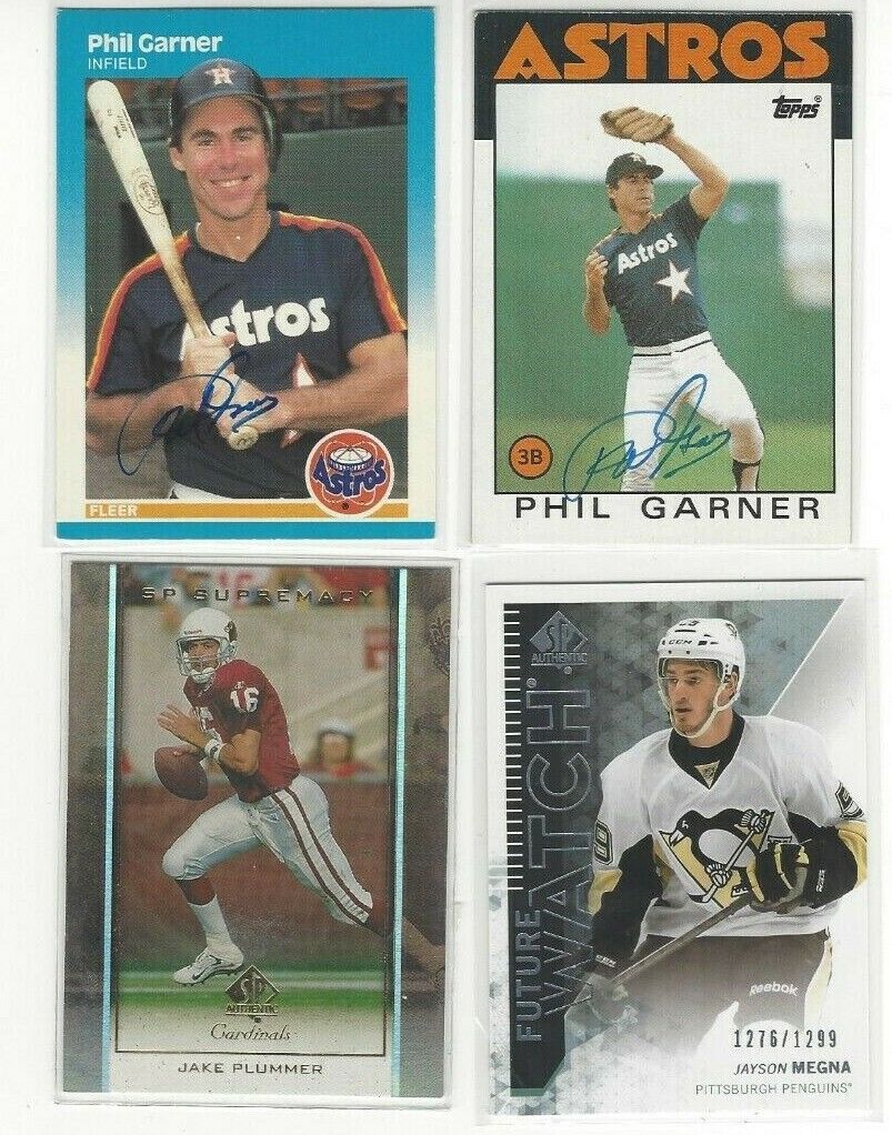  1987 Fleer #58 Phil Garner Signed Baseball Card Houston 