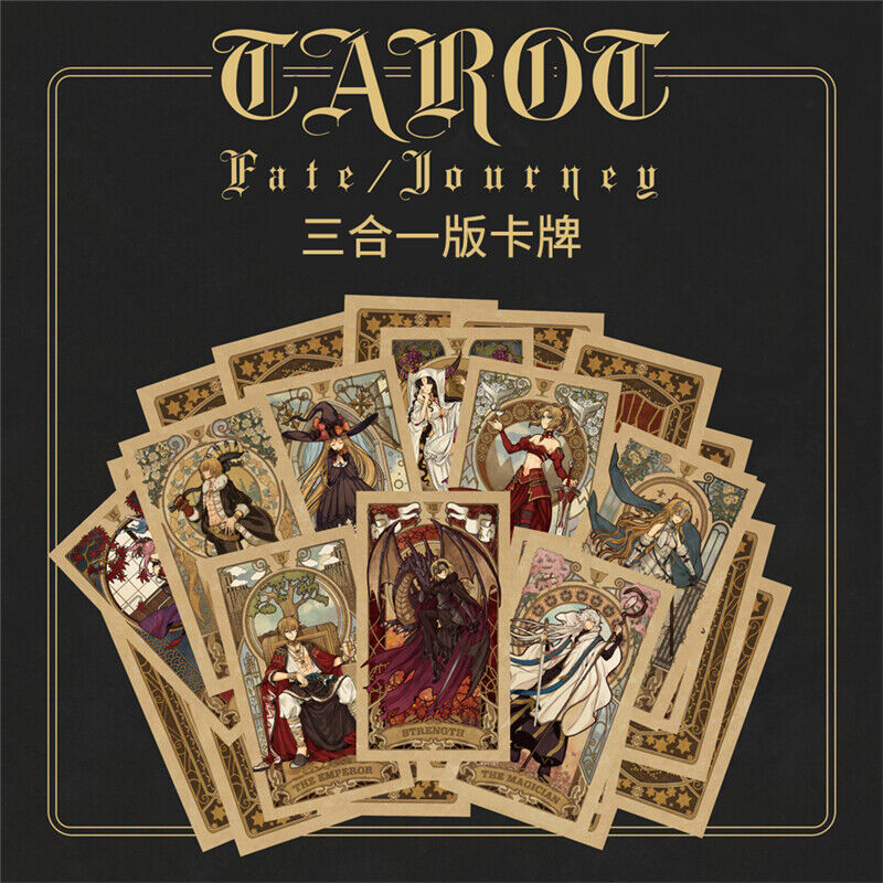 80PCS FGO Fate Journey Tarot Cards Anime Album Characters Cards Collection Gift