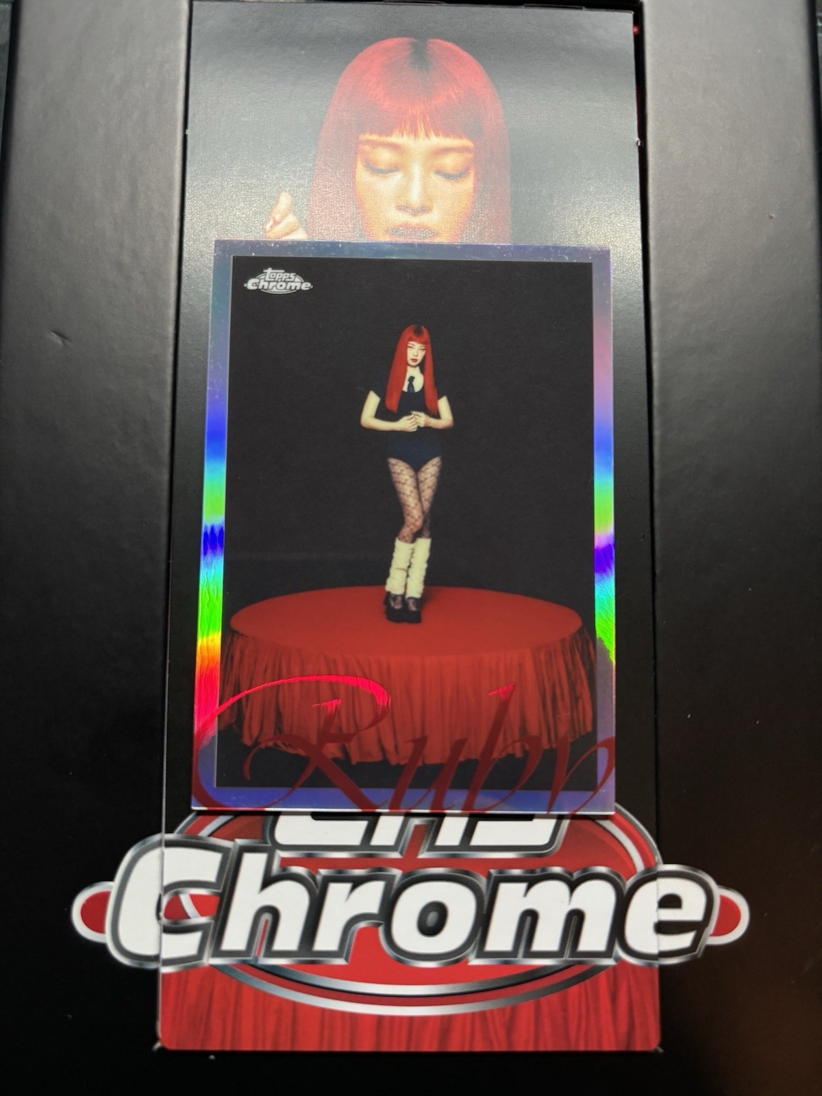 2026 Topps Chrome x JENNIE Ruby Stage Short Print SP Refractor #RSP1 2026 Topps Chrome x JENNIE Ruby Stage Short Print SP Refractor #RSP1