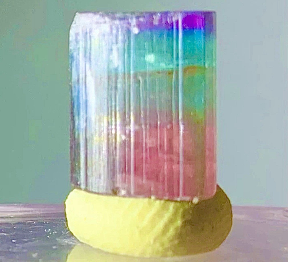Beautiful Rare Multi Color Tourmaline Crystal Natural Raw Specimen Untreated