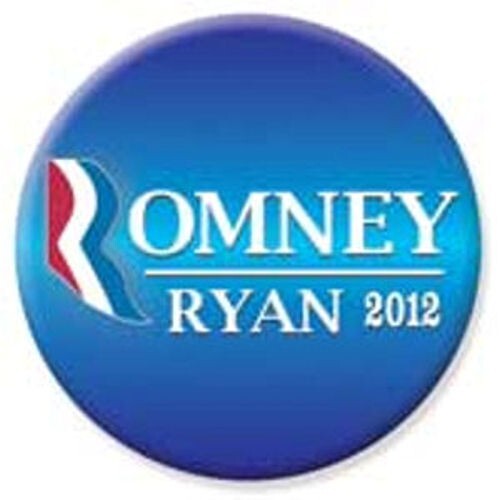 Mitt Romney Paul Ryan For President 2012 2.25 Inch Button Pin Mitt Romney Paul Ryan For President 2012 2.25 Inch Button Pin