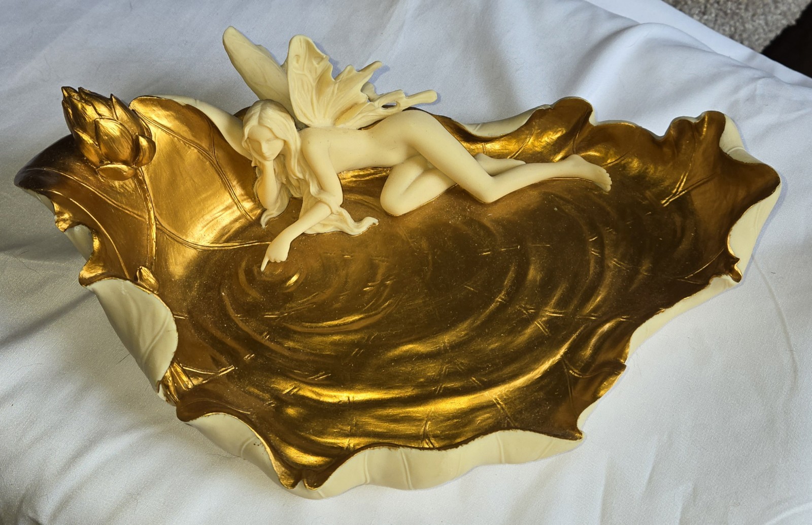 Vintage Toscano Veronese Fairy's Secret Place Golden Pond Sculpture Resin 2006 Vintage Toscano Veronese Fairy's Secret Place Golden Pond Sculpture Resin 2006