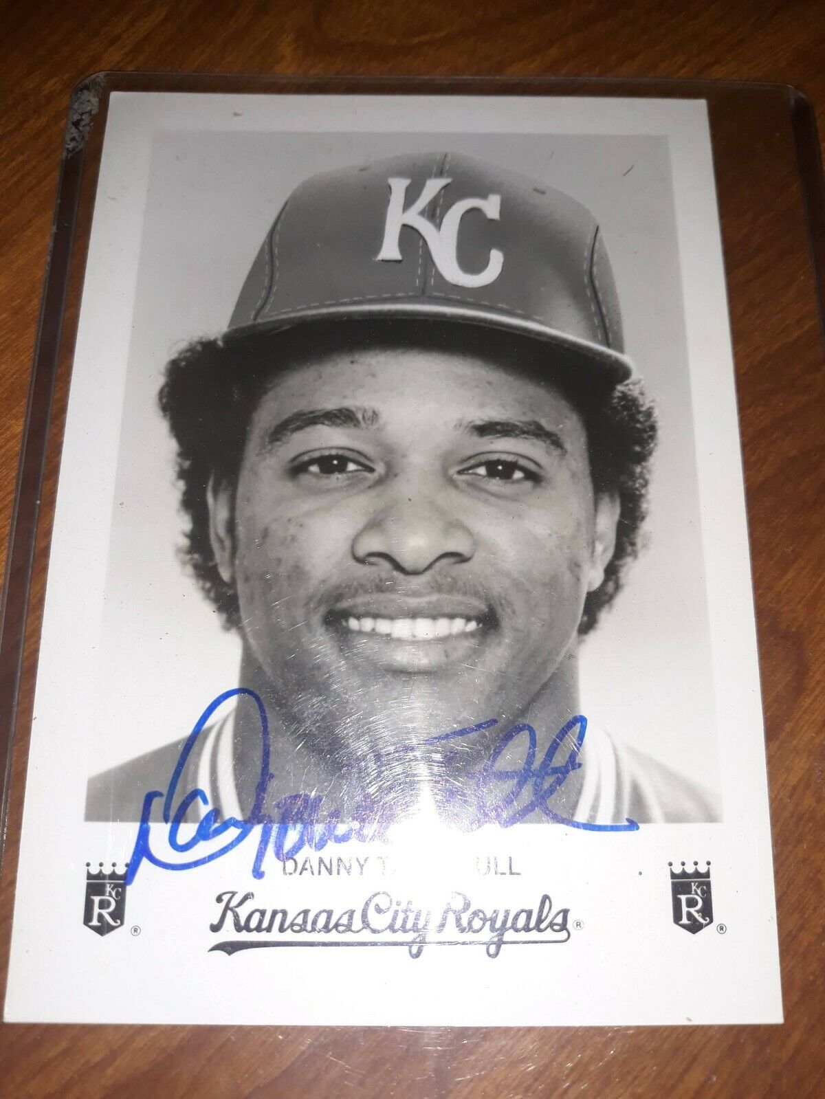 AUTOGRAPHED DANNY TARTABULL KANSAS CITY ROYALS PICTURE
