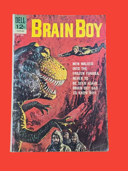Brain Boy #3 1962 Dell Comics Frozen Monster Vic Prezio Dinosaur Silver Age