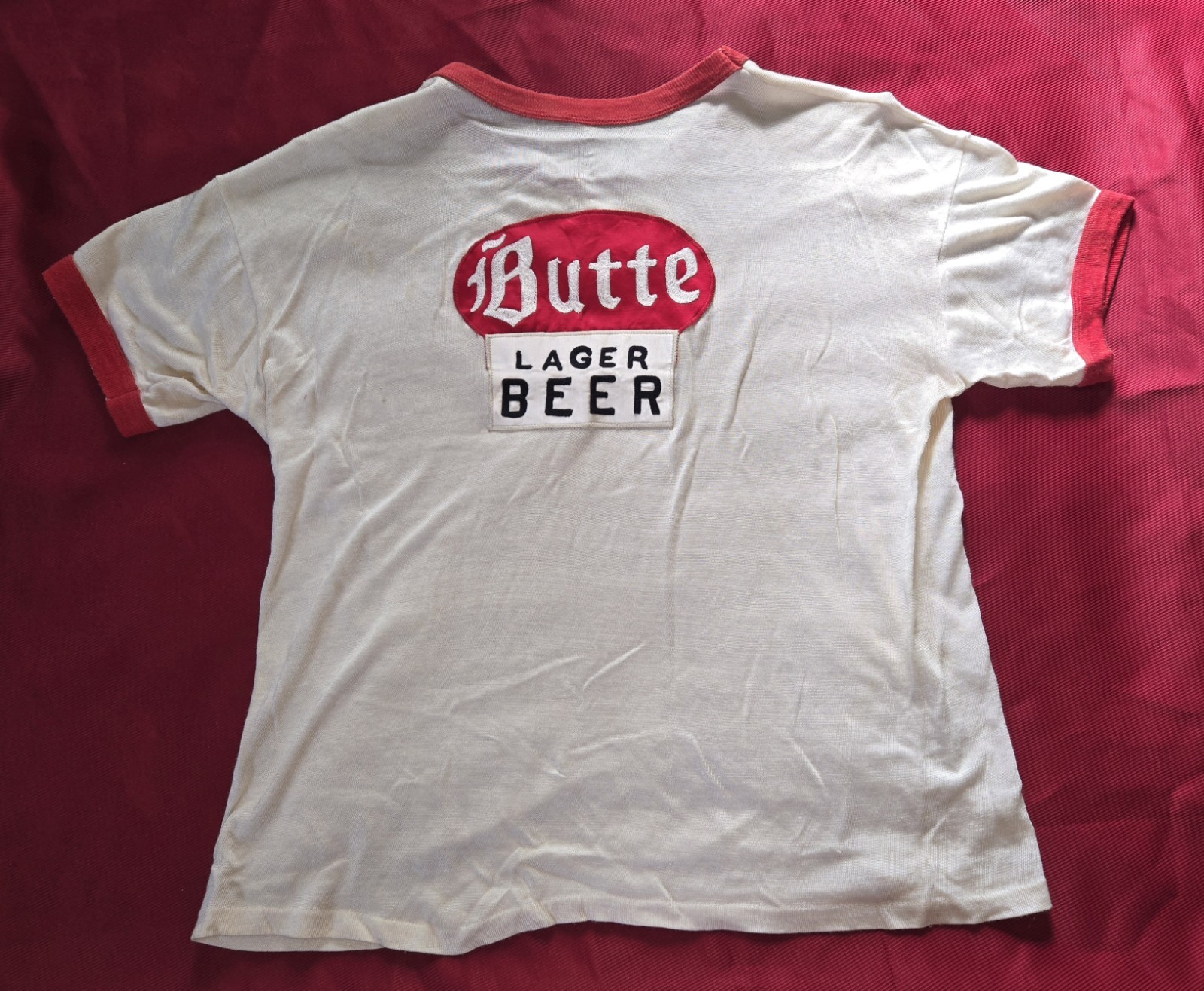 Vintage Butte Lager Beer Baseball Shirt Montana Brewery Vintage Butte Lager Beer Baseball Shirt Montana Brewery