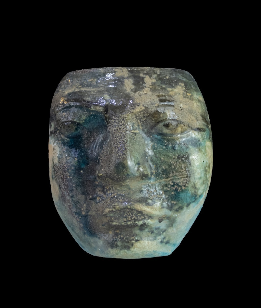 Authentic Ancient Egyptian Rare Stone Pharaoh Head Bust Sculpture Figure BC