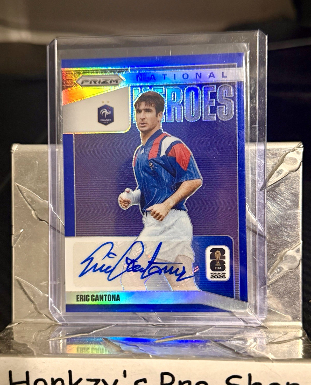 Panini 2026 Prizm FIFA World Cup National Heroes Eric Cantona Auto NH-EC /25 Panini 2026 Prizm FIFA World Cup National Heroes Eric Cantona Auto NH-EC /25