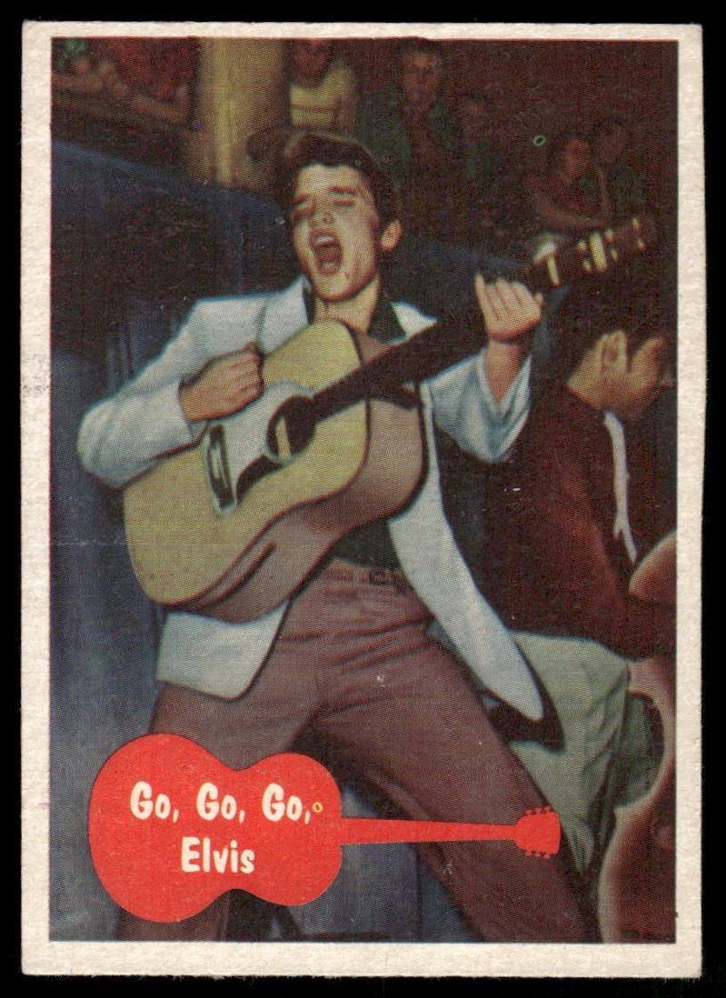 Elvis Presley 1956 Music Bubbles Card #1 (EX Minor Corner Wear) Elvis Presley 1956 Music Bubbles Card #1 (EX Minor Corner Wear)