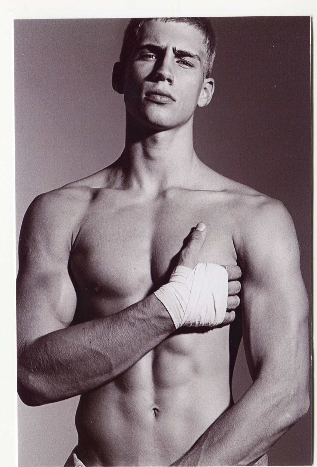 REPRINT Shirtless Handsome young man gay vtg photo REPRINT Shirtless Handsome young man gay vtg photo