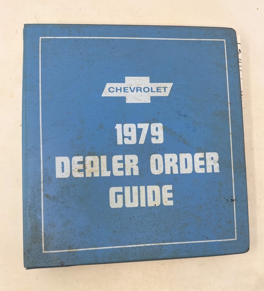1979 Chevrolet Dealer Order Guide Brochure Catalog 1979 Chevrolet Dealer Order Guide Brochure Catalog