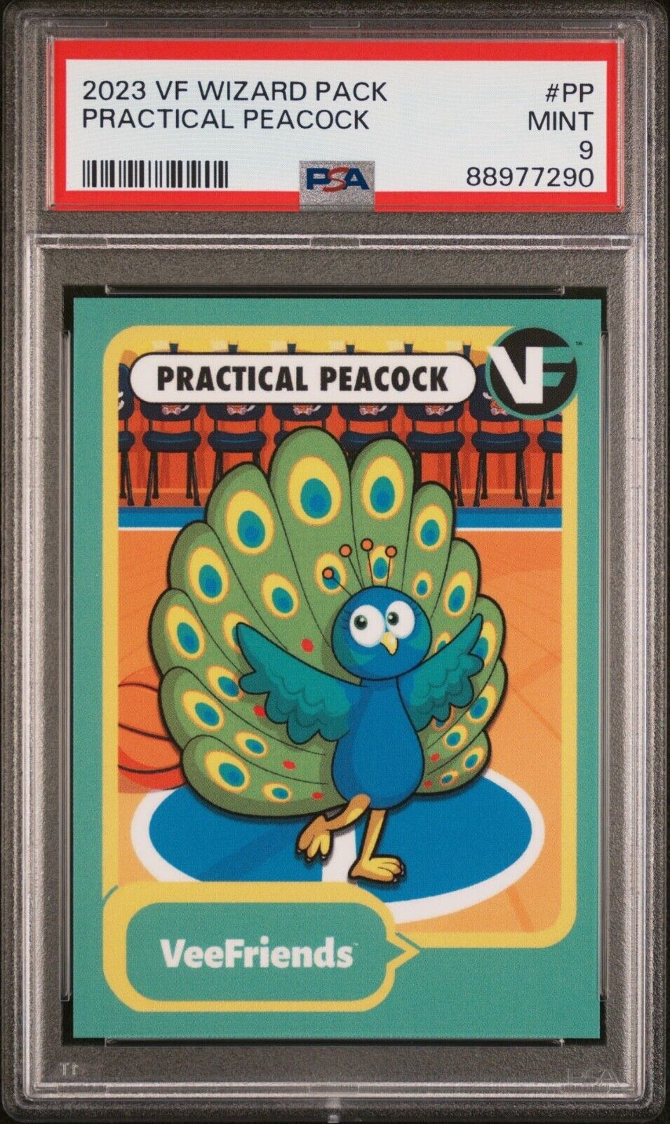 2023 Veefriends Practical Peacock Promo PSA 9 Pop 1