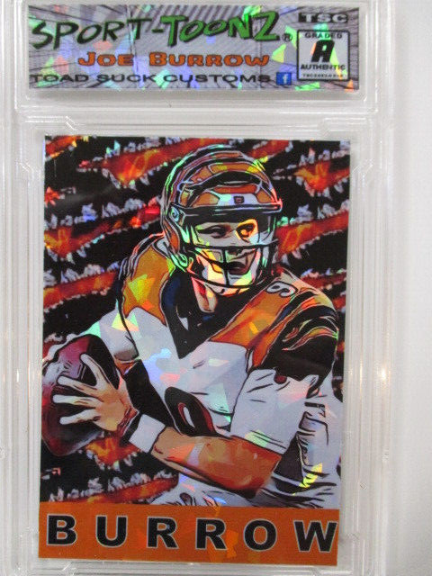 The Cincinnati Burrow Ripped  Ice Art Refractor Football zx2 rc