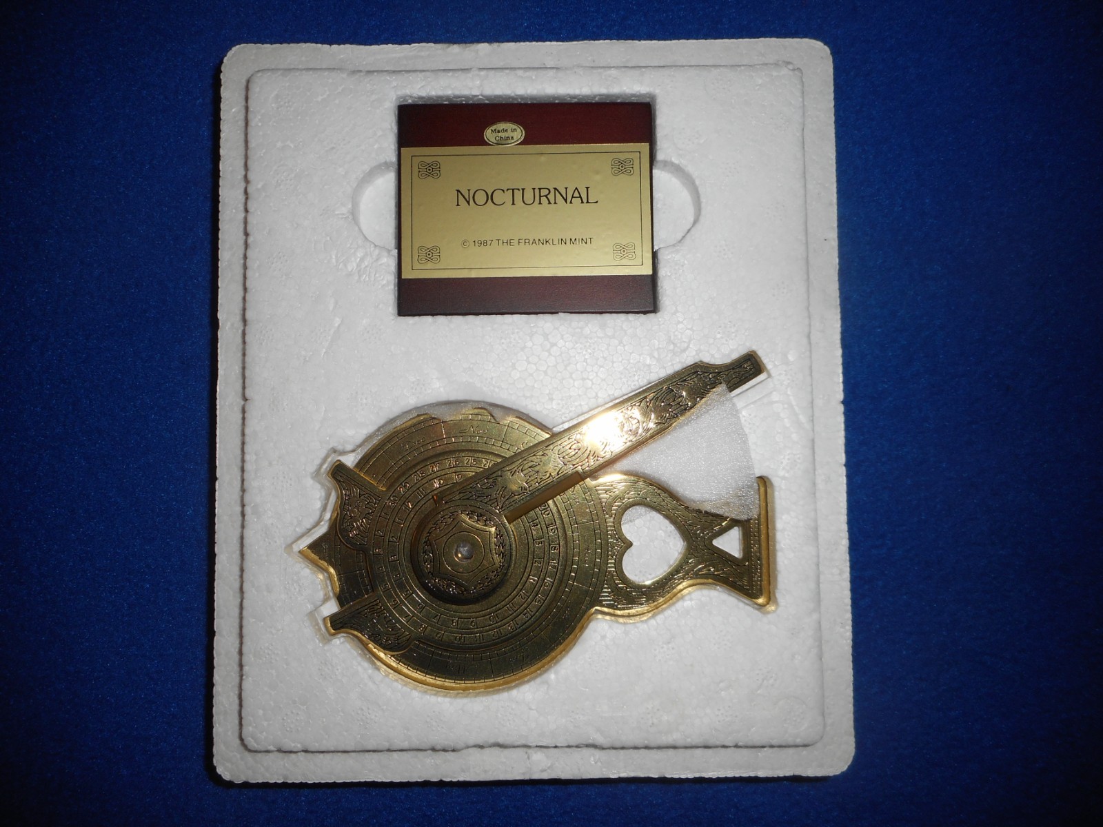 Vintage 1987 The Nocturnal Franklin Mint with Stand Vintage 1987 The Nocturnal Franklin Mint with Stand