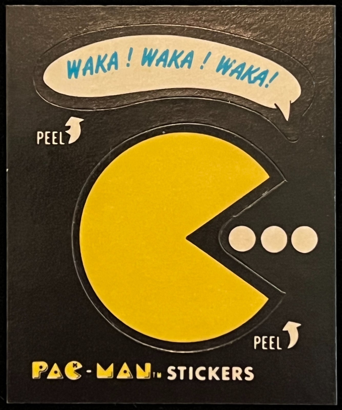 1980 Fleer Pacman Pac Man Sticker No Eyes Blue Back ~Pick A Sticker~ 1980 Fleer Pacman Pac Man Sticker No Eyes Blue Back ~Pick A Sticker~