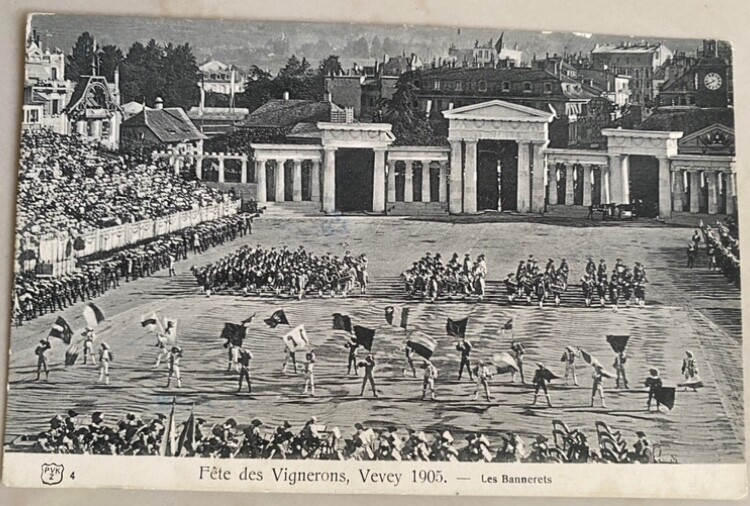 Postcards Wine Festival 1905. Switzerland. Postcards Wine Festival 1905. Switzerland.