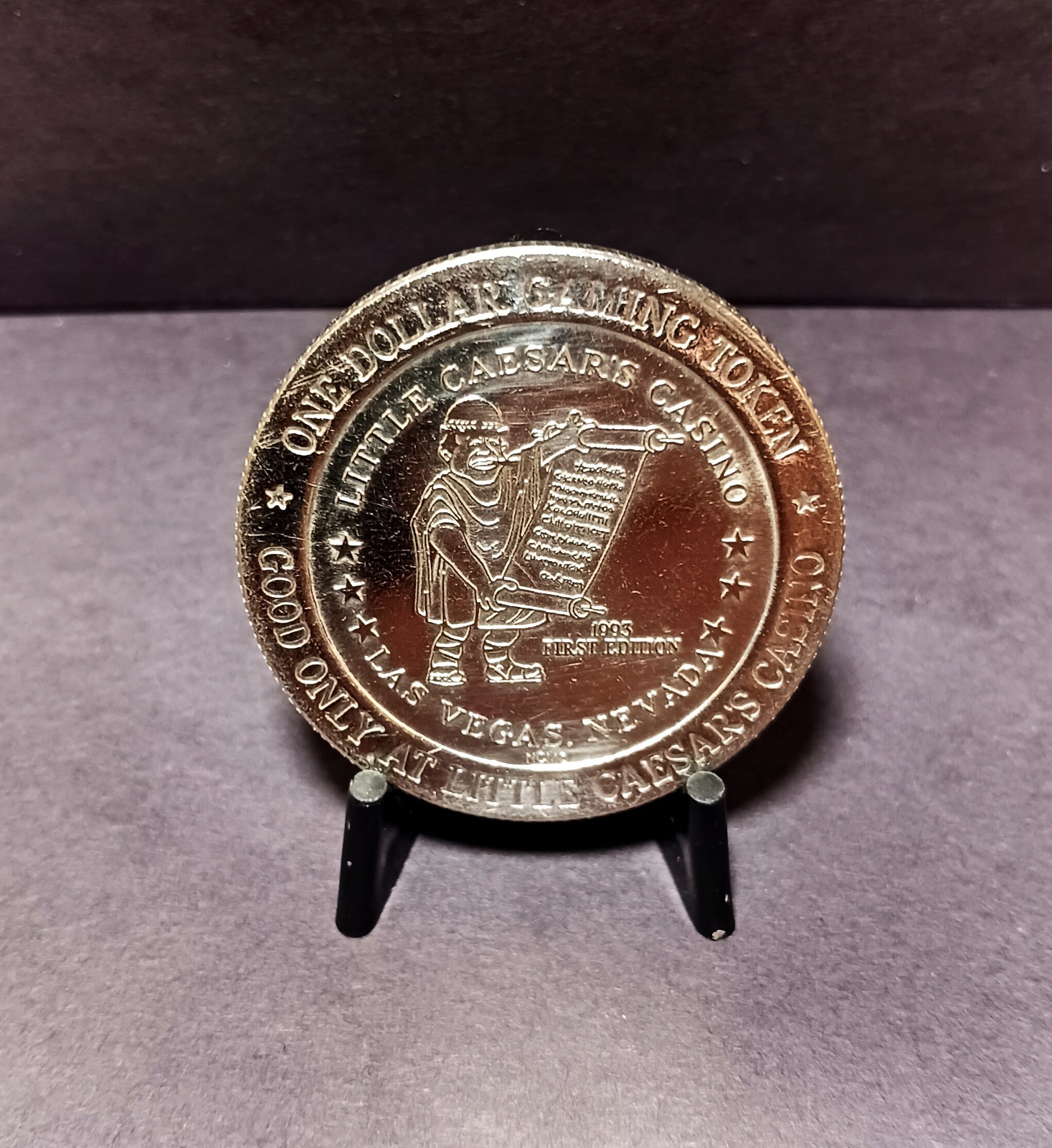 Vintage 1993 Little Caesars $1 Casino Token Las Vegas, Nevada Coin Chip Slot Vintage 1993 Little Caesars $1 Casino Token Las Vegas, Nevada Coin Chip Slot