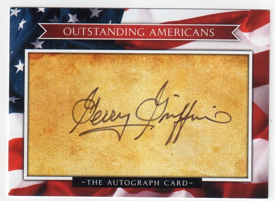 GERRY GRIFFIN Signed Outstanding Americans Autograph Card - NASA Astronaut
