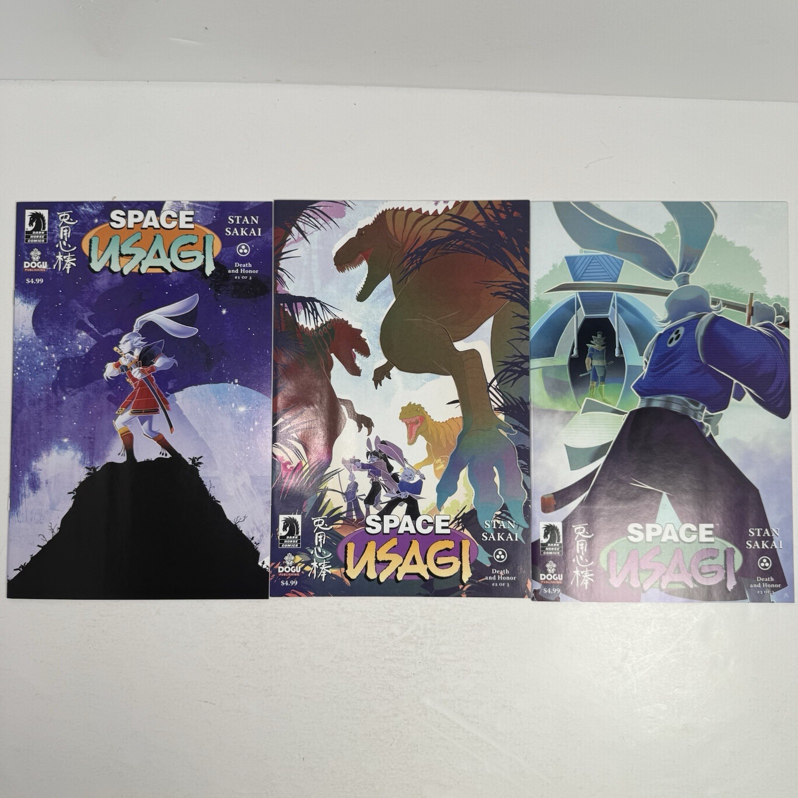 Space Usagi Death and Honor #1-3 Complete Comic Set Stan Sakai Dark Horse Space Usagi Death and Honor #1-3 Complete Comic Set Stan Sakai Dark Horse