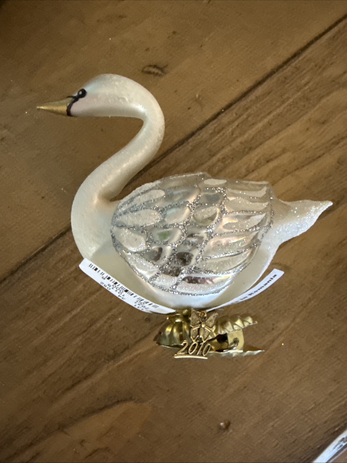 Neiman Marcus Christmas Ornament Swan 2010 Clip On Neiman Marcus Christmas Ornament Swan 2010 Clip On