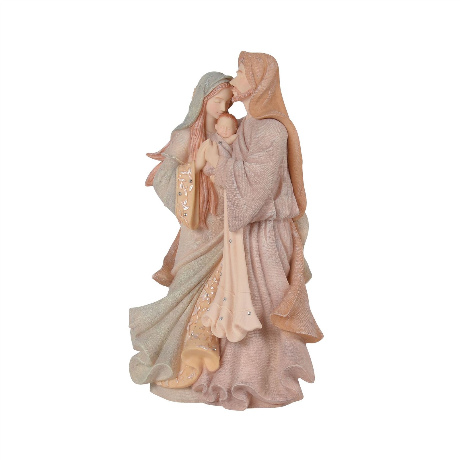 Foundations Holy Family Masterpiece in Long Flowing Brown Robe Figurine 6018937 Foundations Holy Family Masterpiece in Long Flowing Brown Robe Figurine 6018937
