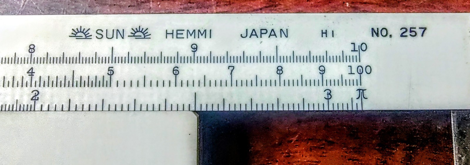 Vintage 1957 Sun Hemmi No. 257 Chemical Engineering Slide Rule Japan Bamboo Good