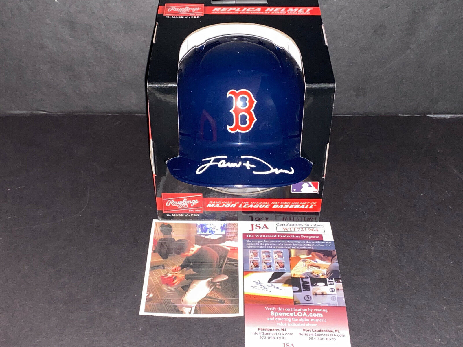 Jarren Duran Boston Red Sox Autographed Signed Mini Helmet JSA WITNESS COA
