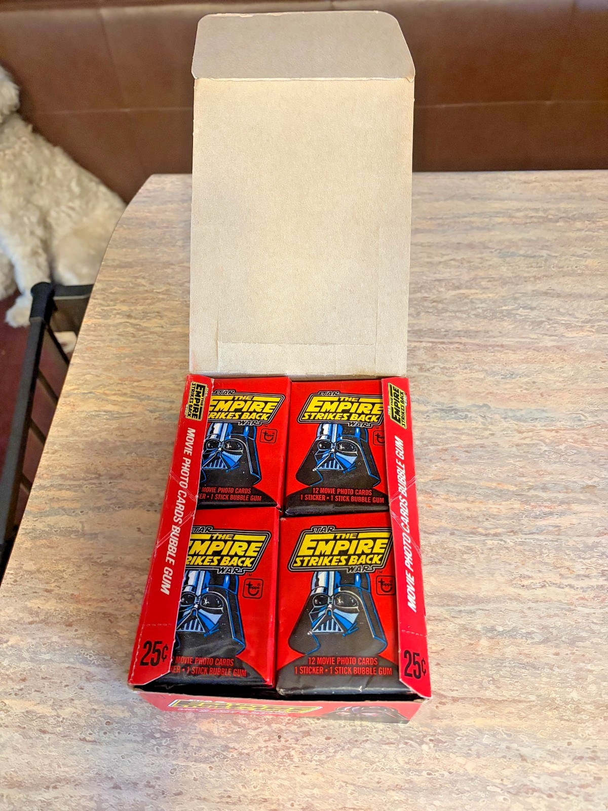 1980 Topps Star Wars Empire Strikes Back Series 1 Original Wax Box 36 Packs 1980 Topps Star Wars Empire Strikes Back Series 1 Original Wax Box 36 Packs