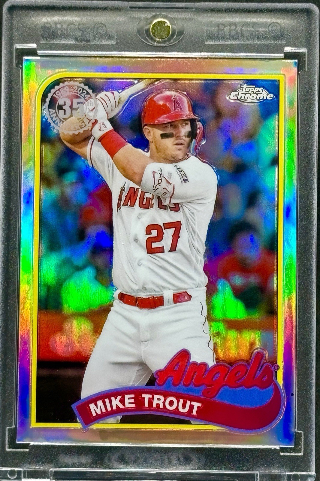 Mike Trout RARE REFRACTOR INVESTMENT CARD TOPPS CHROME ANGELS MVP MINT Mike Trout RARE REFRACTOR INVESTMENT CARD TOPPS CHROME ANGELS MVP MINT