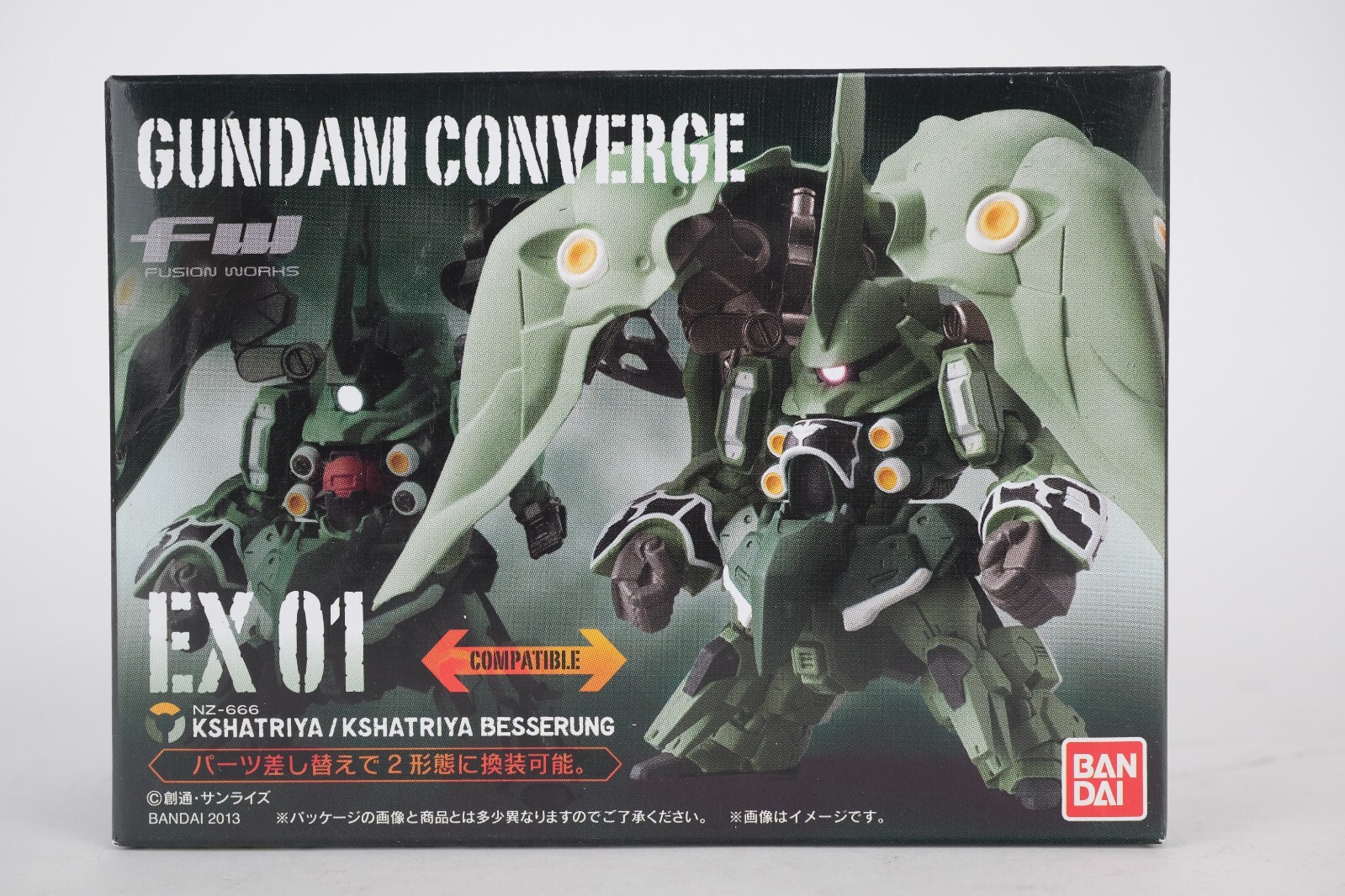 Rare Bandai FW Gundam Converge EX 01 Kshatriya NZ-666 Besserung USA Seller Rare Bandai FW Gundam Converge EX 01 Kshatriya NZ-666 Besserung USA Seller