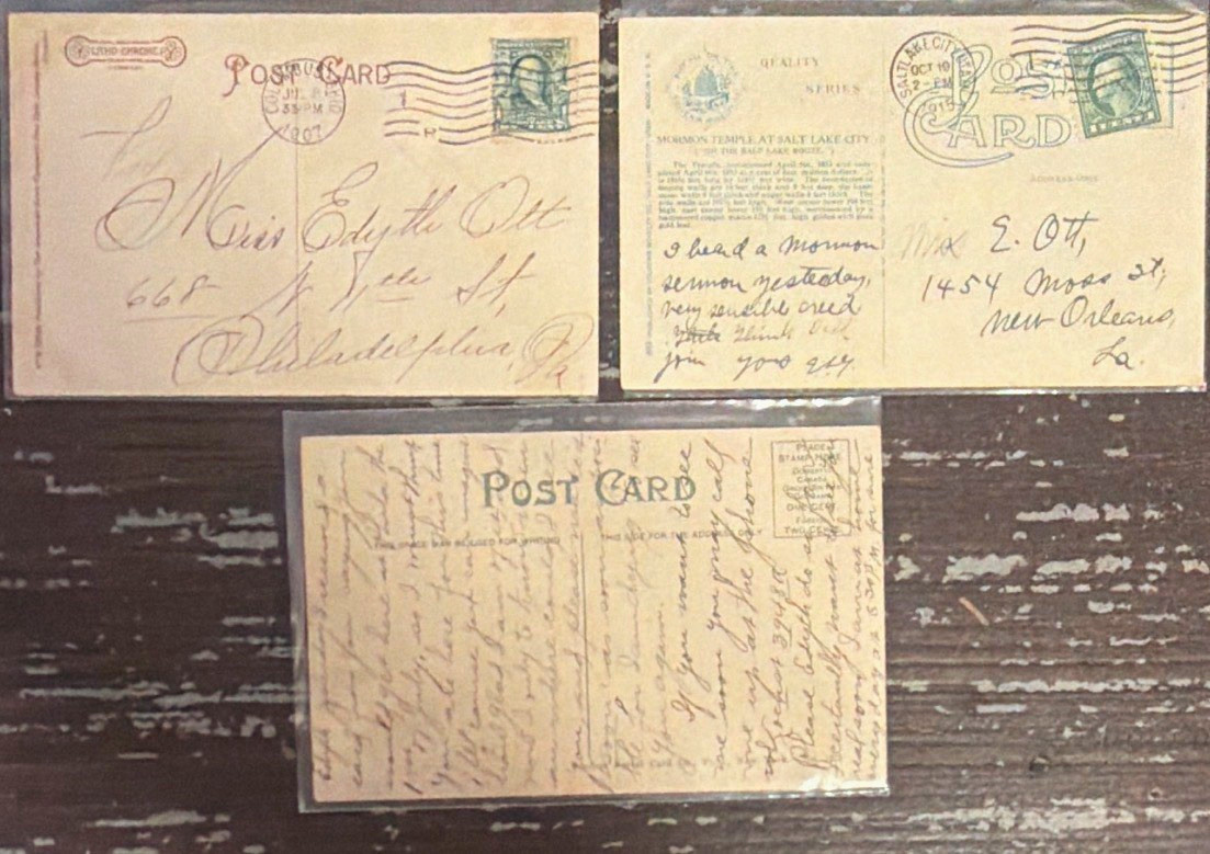3 Vintage Posted Stamped Postcards Salt Lake City Mormon Temple 1907 Original 3 Vintage Posted Stamped Postcards Salt Lake City Mormon Temple 1907 Original