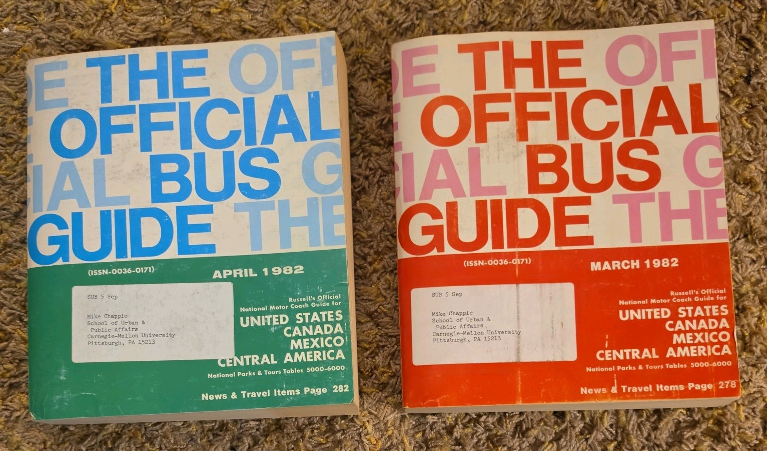 The Official Bus Guide 2 big RARE books Mar.& April 1982 TimeTables + More L@@K The Official Bus Guide 2 big RARE books Mar.& April 1982 TimeTables + More L@@K