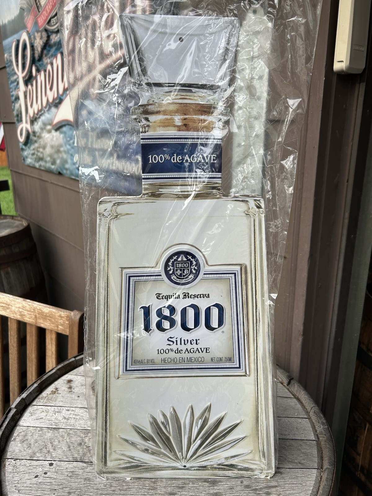 BRAND NEW 1800 Tequila Reserva Silver 100% de Agave Bottle Metal Tin Tacker Sign BRAND NEW 1800 Tequila Reserva Silver 100% de Agave Bottle Metal Tin Tacker Sign