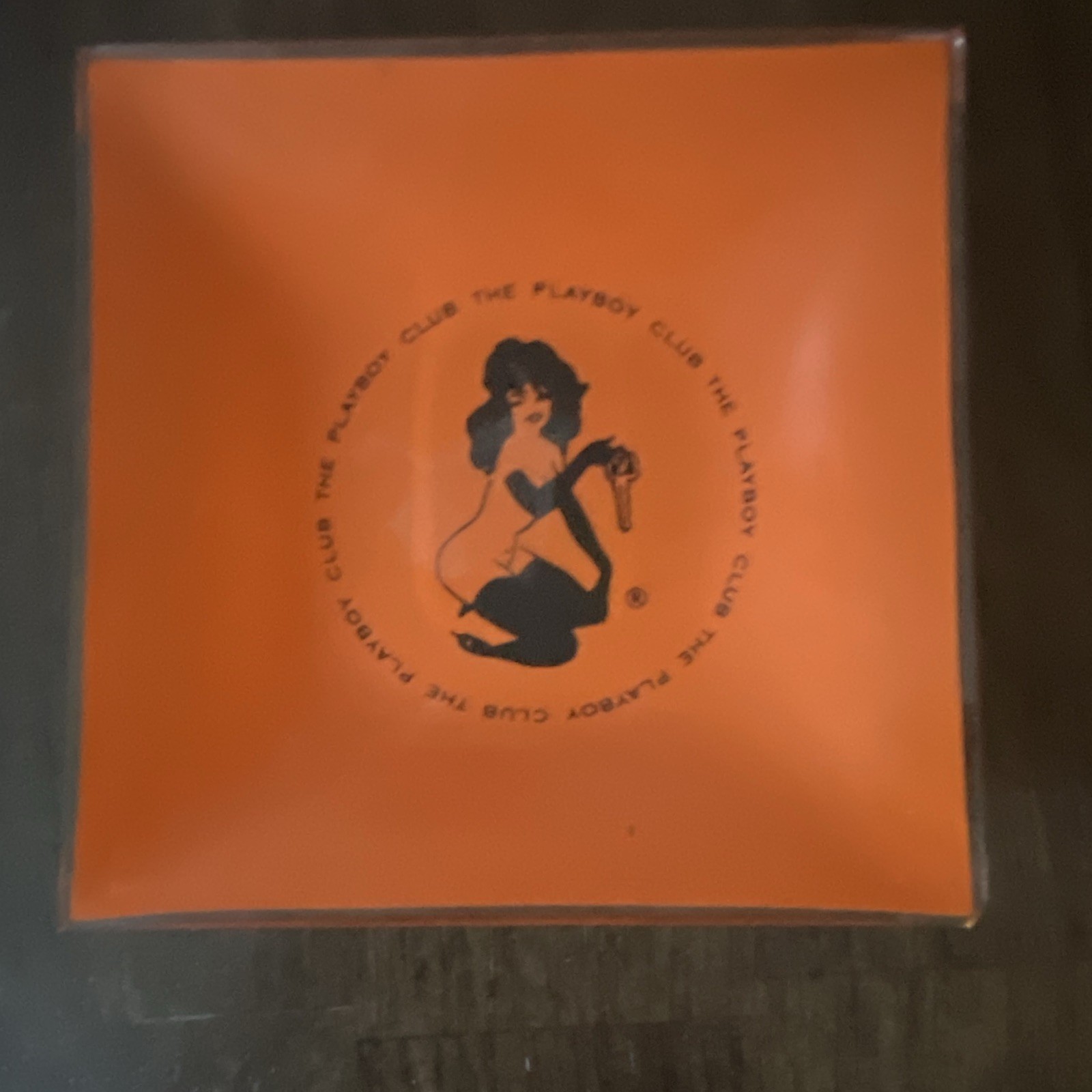 VINTAGE 1960s The Playboy Club Glass Ashtray VINTAGE 1960s The Playboy Club Glass Ashtray