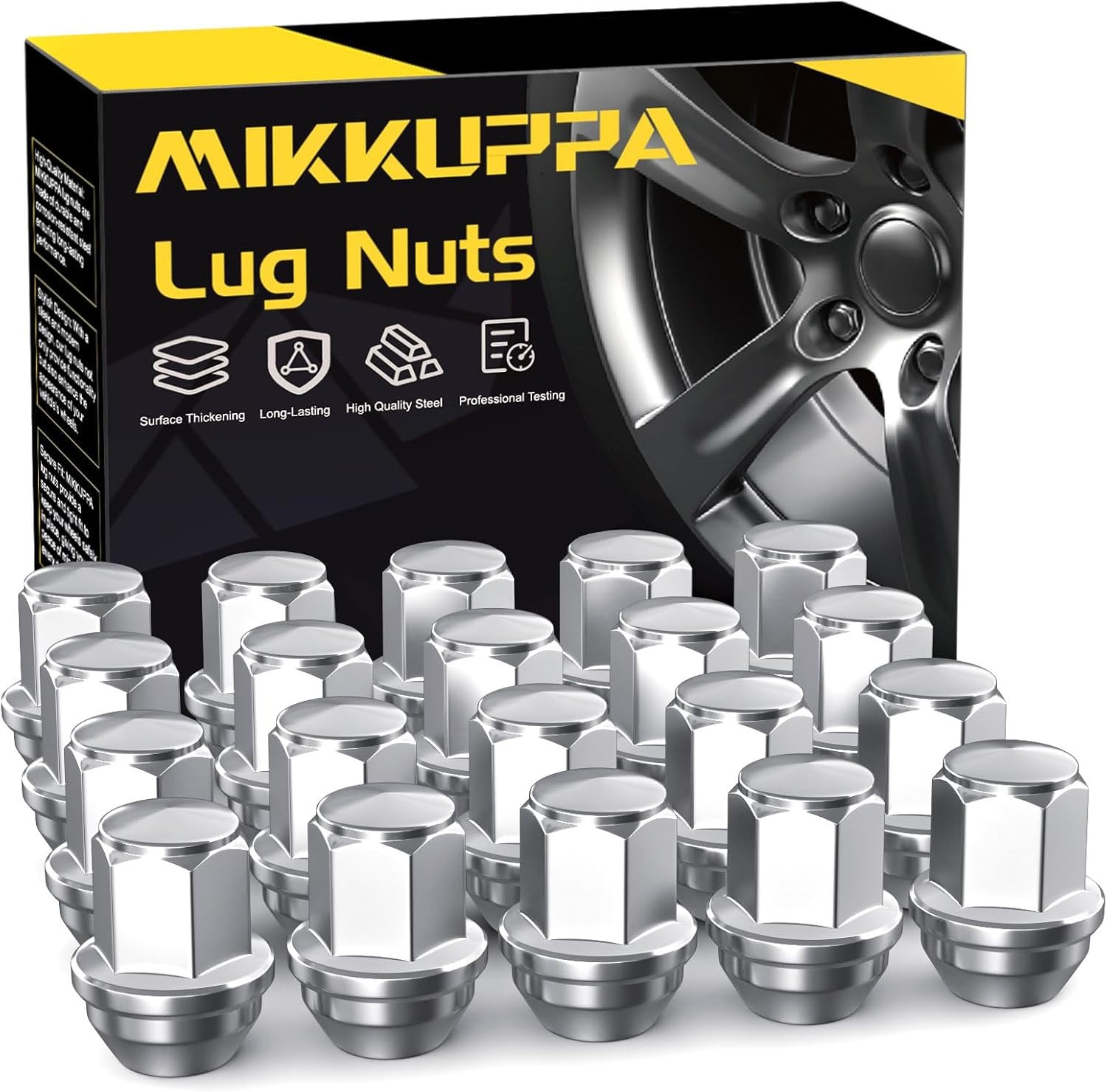 M14x1.5 OEM Lug Nuts, M14X1.5 - 20 Packs Silver For Ford Mustang/Explorer/Edge M14x1.5 OEM Lug Nuts, M14X1.5 - 20 Packs Silver For Ford Mustang/Explorer/Edge