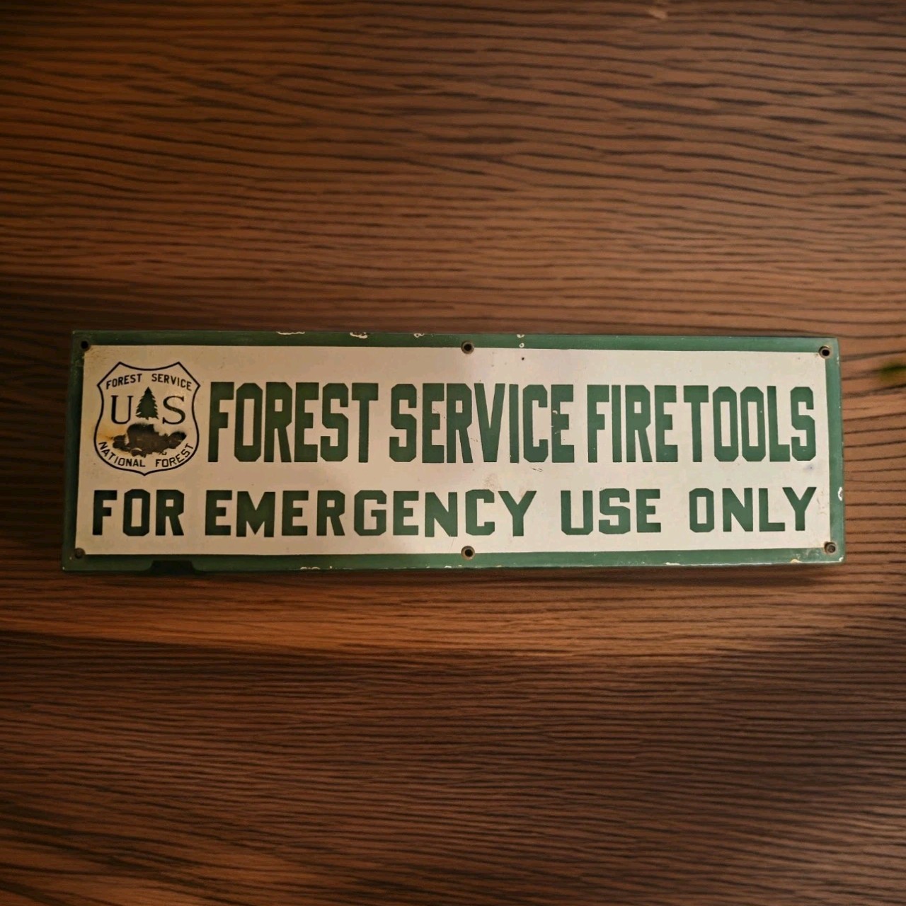 Vintage US Forestry Service Porcelain Sign National Park Service 20\ Vintage US Forestry Service Porcelain Sign National Park Service 20\