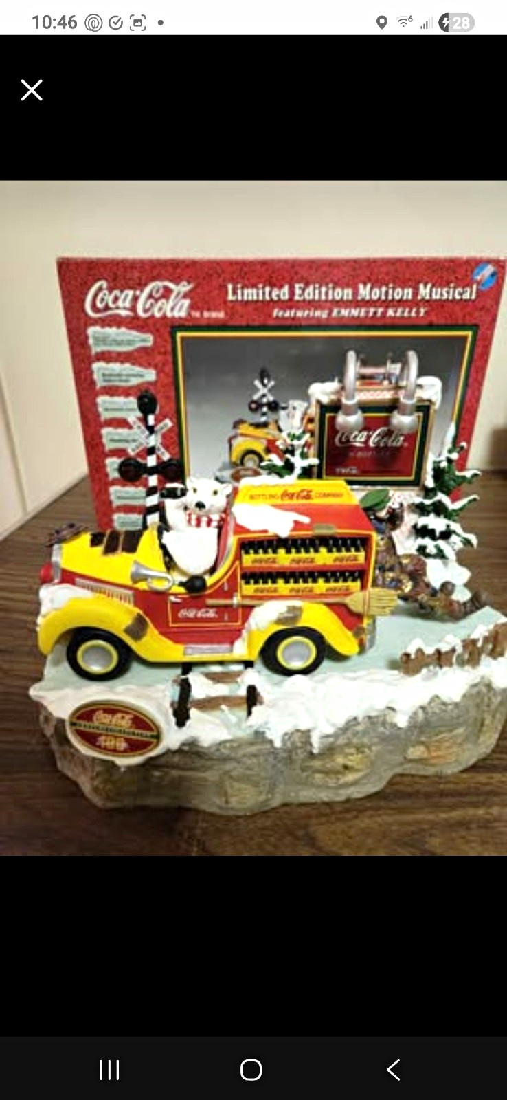 Vtg 1998 Coca Cola Motion Musical Thirst Stops Here Emmett Kelly NIB tested/runs Vtg 1998 Coca Cola Motion Musical Thirst Stops Here Emmett Kelly NIB tested/runs