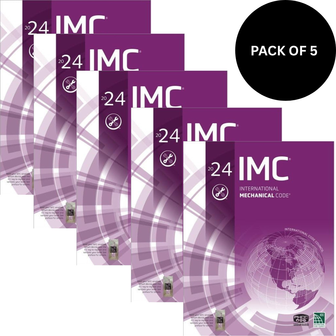 IMC 2024 | 2024 International Mechanical Code | PACK OF 5 | IMC 2024 | 2024 International Mechanical Code | PACK OF 5 |