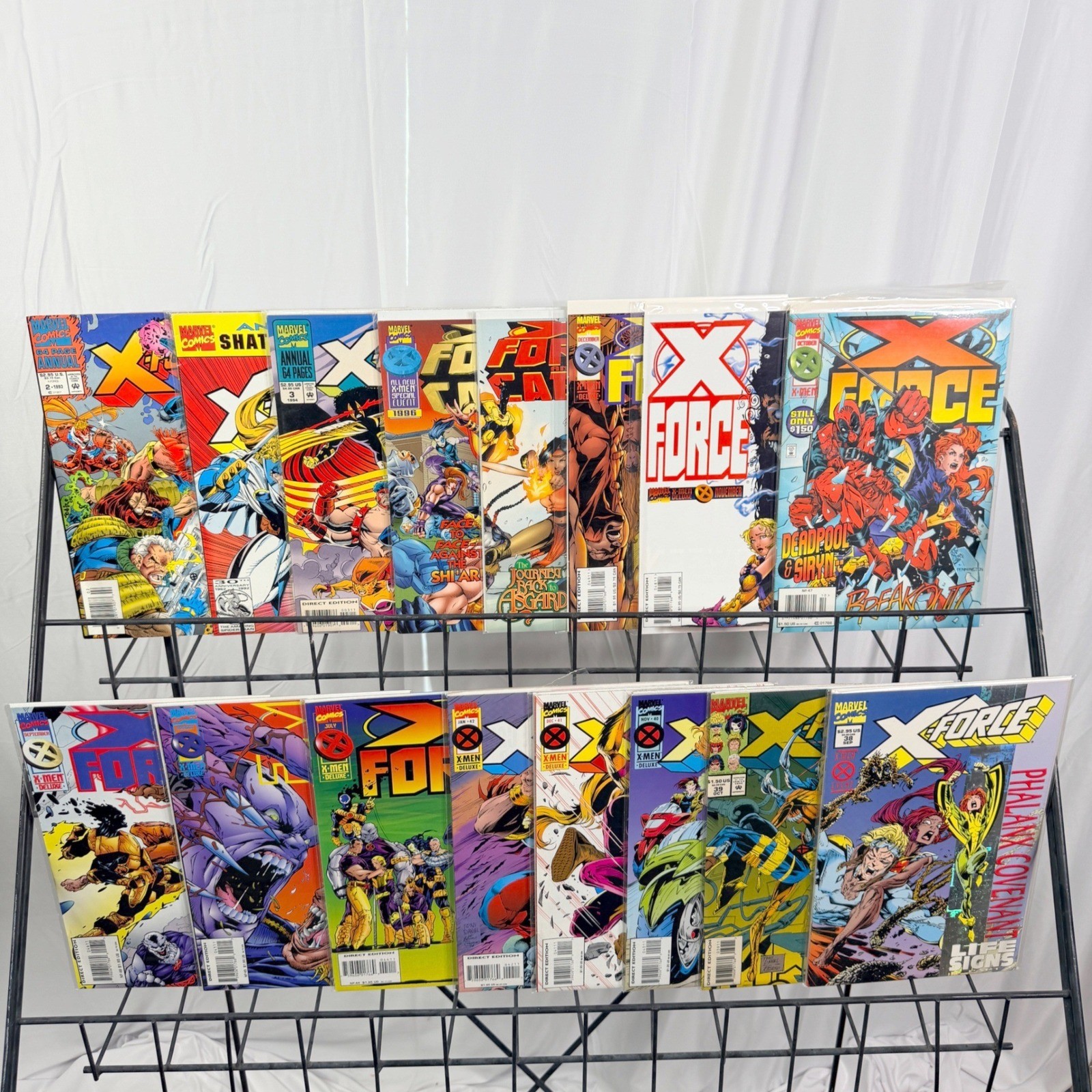 Marvel X-Force 38-42 44-49 Annuals 1-3 1996-1997 Lot Deadpool X-Men 90s