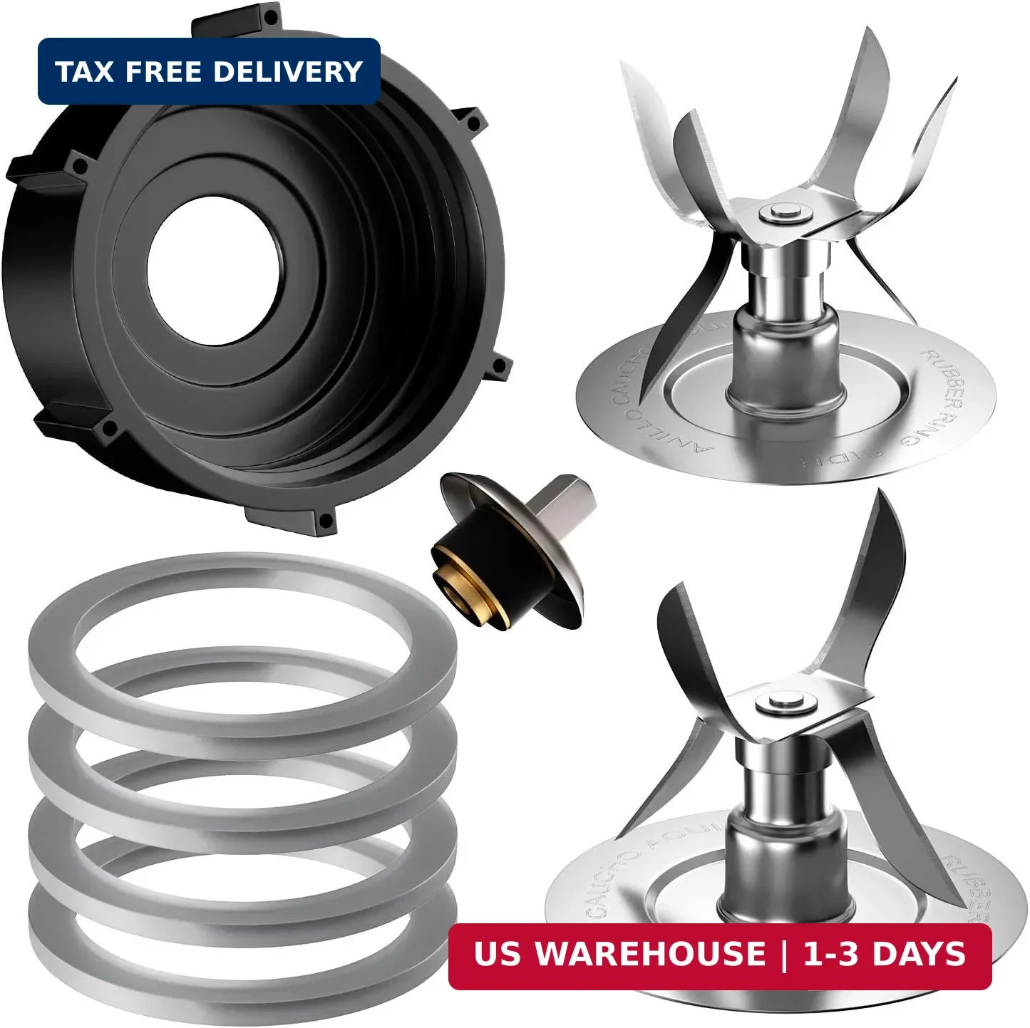 8-Piece Blender Replacement Parts Kit Compatible with Oster & Osterizer - 4-Poin 8-Piece Blender Replacement Parts Kit Compatible with Oster & Osterizer - 4-Poin