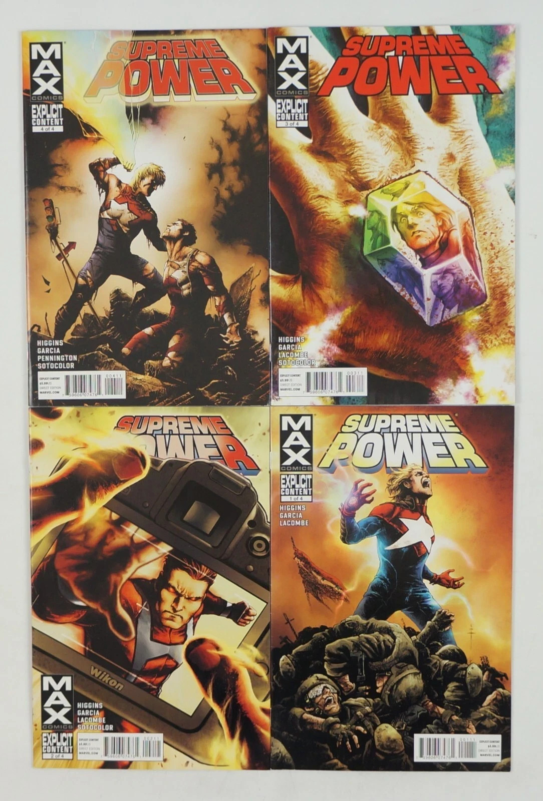 Supreme Power #1 - 4 complete mini series Marvel Max Supreme Power #1 - 4 complete mini series Marvel Max