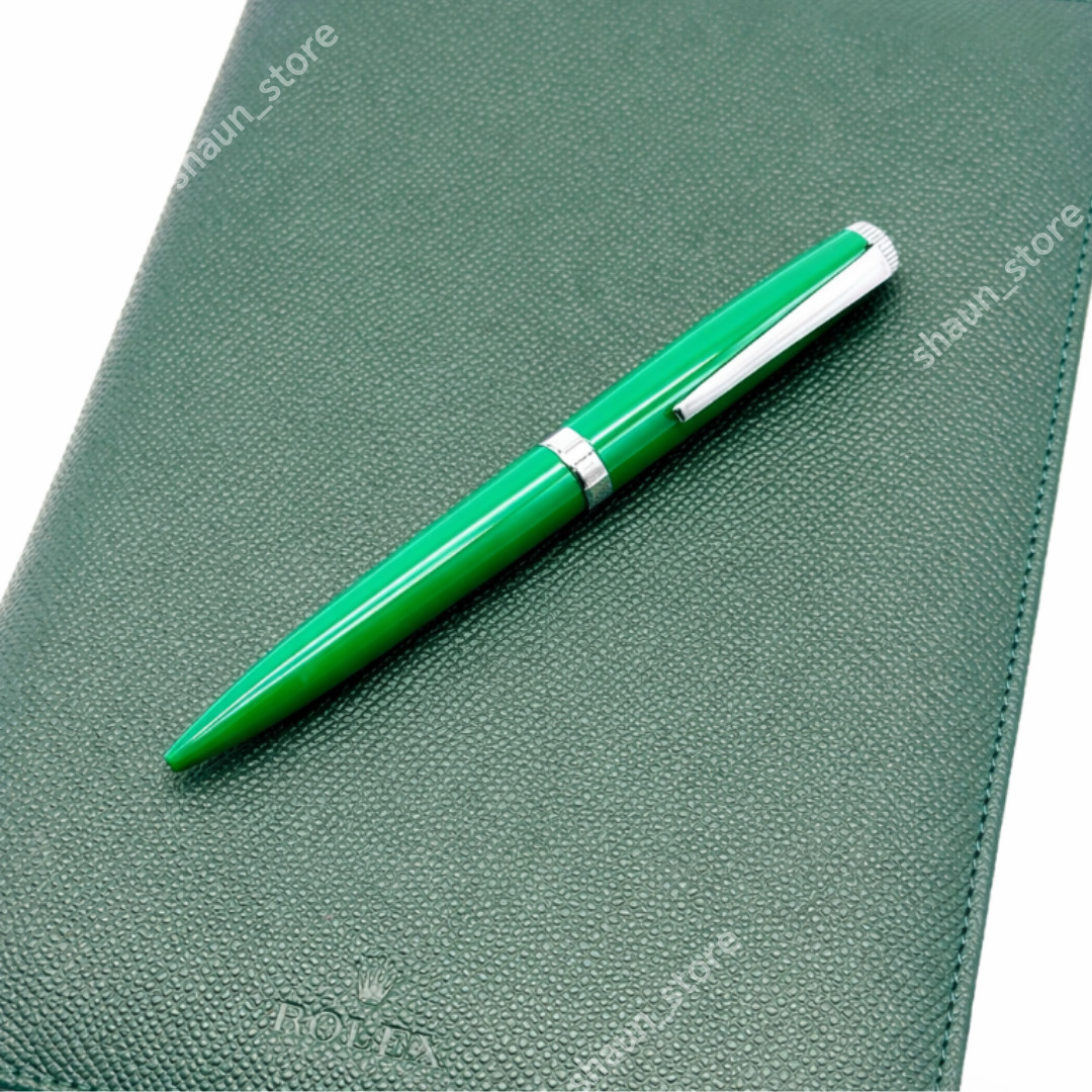 New Rolex Green Emerald Emblem Twist Ballpoint Pen AD VIP Gift With Box Vip✨ New Rolex Green Emerald Emblem Twist Ballpoint Pen AD VIP Gift With Box Vip✨