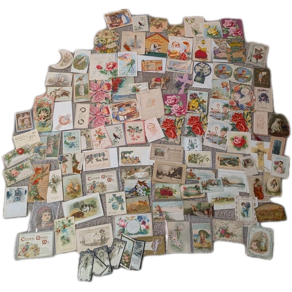 Lot 43 Vintage Antique Greeting Cards Trade All Occasions Some Used Blank Christ Lot 43 Vintage Antique Greeting Cards Trade All Occasions Some Used Blank Christ